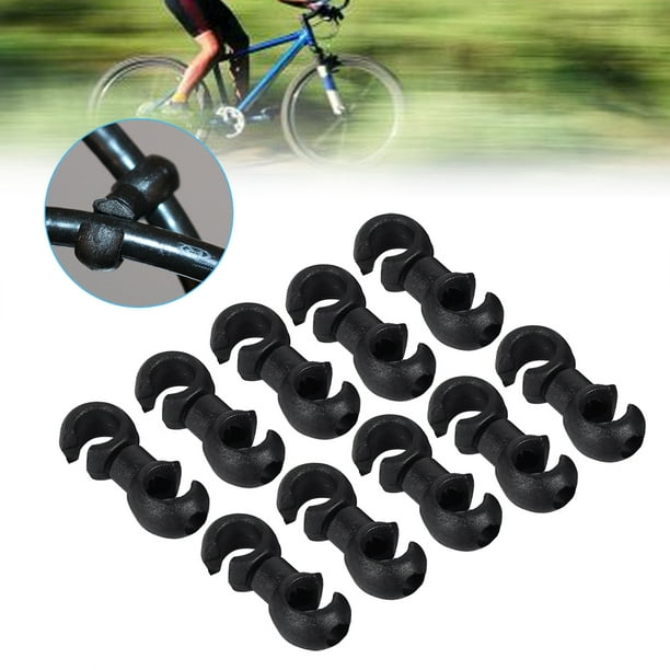 10Pcs Bike Bicycle S-Clips Hose Buckle Brake Gear Cable Housing Guide Tools New